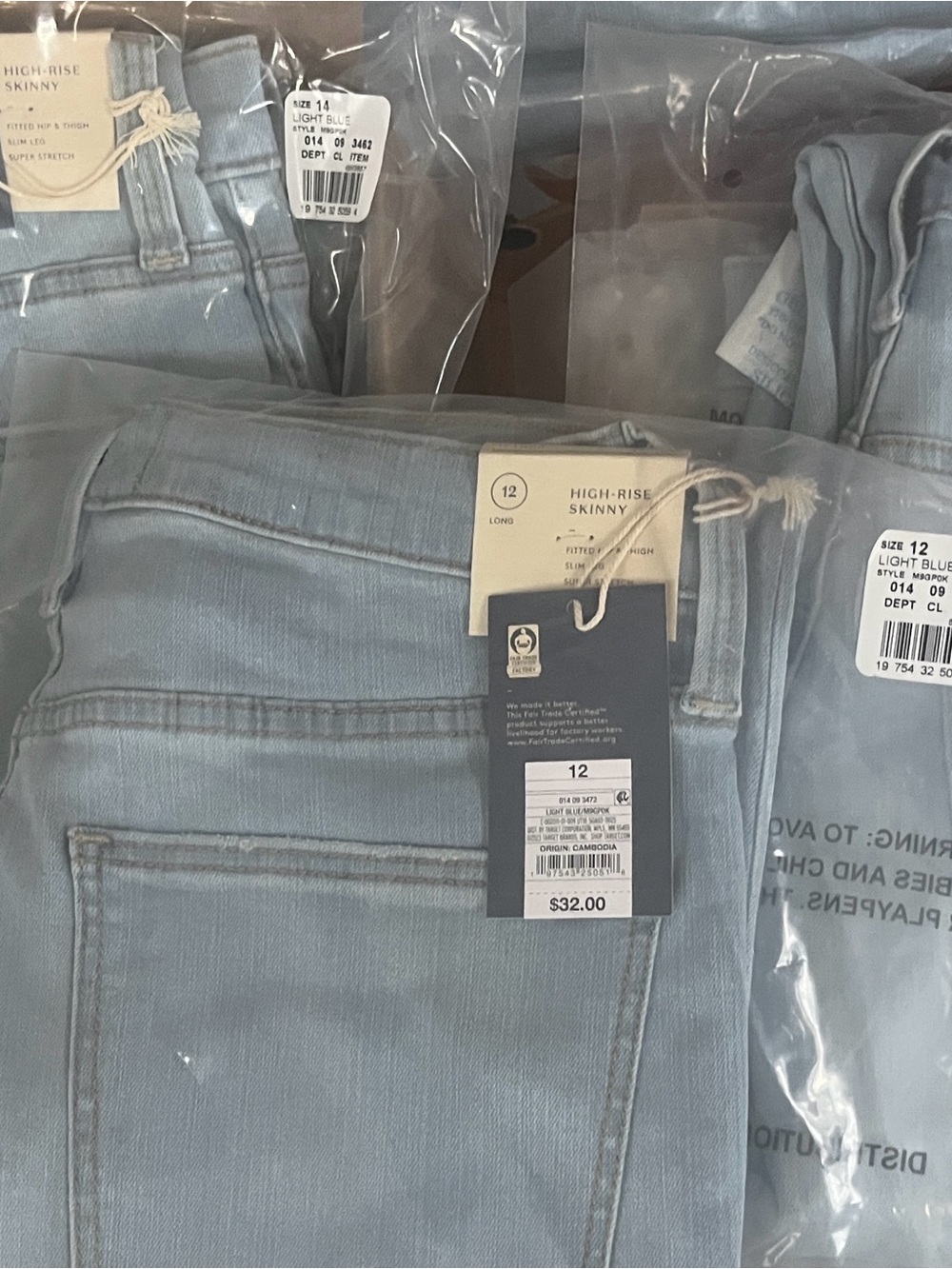 Universal Thread High-Rise Skinny Jeans - Light Blue - Picture 1 of 1